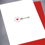 Love  " Silver Arrow "  LV30 Greeting Card