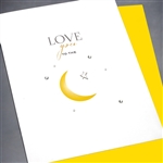 Love  " Love You To The Moon "  LV80 Greeting Card