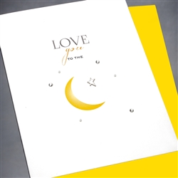 Love  " Love You To The Moon "  LV80 Greeting Card
