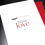 Love / Friendship  " Airplane "  LVF17 Greeting Card