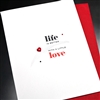 Love / Friendship  " Better With Love "  LVF20 Greeting Card