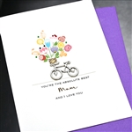 Mother's Day  " Bicycle "  MD149 Greeting Card