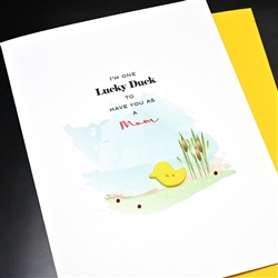 Mother's Day  " Lucky Duck "  MD184 Greeting Card