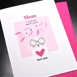 Mother's Day  " Love You Beary Much "  MD215 Greeting Card