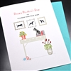 Mother's Day  "  Dog Mom "  MD220 Greeting Card