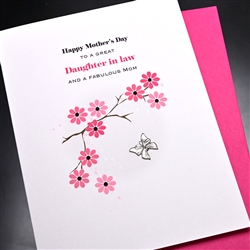 Mother's Day  " Daughter In Law "  MD224 Greeting Card