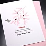 Mother's Day  "  Sister "  MD225 Greeting Card