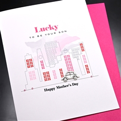 Mother's Day  "  Lucky Son "  MD232 Greeting Card