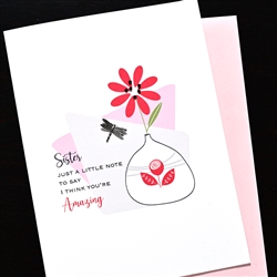 Mother's Day  " Sister -You're Amazing "  MD249 Greeting Card