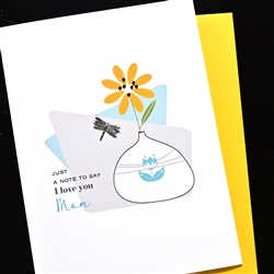 Mother's Day  " Just A Note "  MD267 Greeting Card