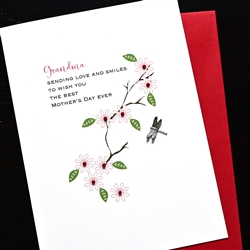 Mother's Day  " Grandma / Dragonfly "  MD275 Greeting Card