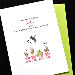 Mother's Day  " Special Sister "  MD278 Greeting Card
