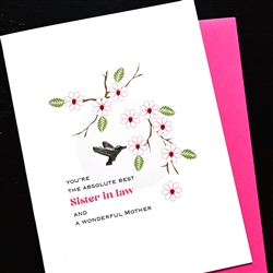 Mother's Day  " Sister In Law "  MD280 Greeting Card