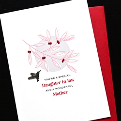 Mother's Day  " Daughter In Law "  MD283 Greeting Card