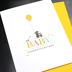 New Baby  " Oh Baby "  NB13 Greeting Card