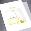 New Baby  " Yellow Duck "  NB47 Greeting Card