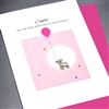 New Baby " Baby Rattle / Girl "  NB56 Greeting Card
