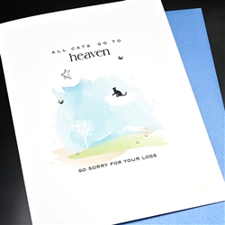 Pet  " Cats To Heaven "  PET/SY27  Greeting Card