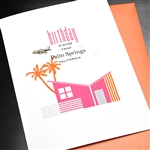 Palm Springs  " Deco House "  PSBD09 Greeting Card