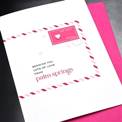 Palm Springs   " Heart "  PSLV03 Greeting Card