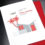 Palm Springs   " Jet Plane "  PSLV04 Greeting Card