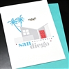 San Diego  " Jet & House "  SD35 Greeting Card