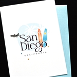 San Diego  " Jet Plane "  SD42 Greeting Card