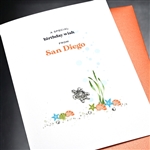 Birthday  " From San Diego, Turtle "  SDBD03 Greeting Card