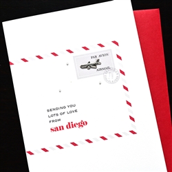 Birthday  " Sending Love "  SDLV10 Greeting Card
