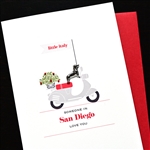 Birthday  " Little Italy / Dachshund "  SDLV11 Greeting Card