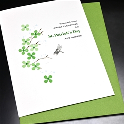 St, Patricks Day  " Dragon Fly"  SP30 Greeting Card