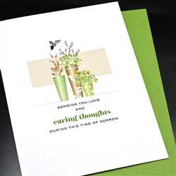 Sympathy  " Caring Thoughts "  SY40 Greeting Card