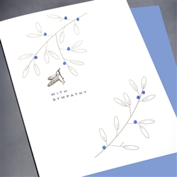 Sympathy  " Hummingbird & Branches   "  SY57 Greeting Card