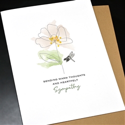 Sympathy  " Warm Thoughts "  SY76 Greeting Card