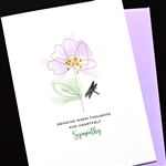 Sympathy  " Warm Thoughts  "  SY84 Greeting Card