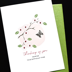 Sympathy  " Butterfly  "  SY90 Greeting Card