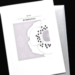 Sympathy  " White Poppy  "  SY93 Greeting Card