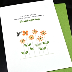 Thanksgiving  " Tiny Bee "  TH69 Greeting Card