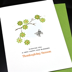 Thanksgiving  " Butterfly "  TH70 Greeting Card