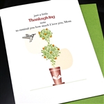 Thanksgiving  " I Love You, Mom "  TH78 Greeting Card