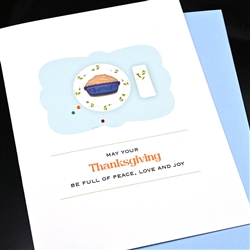 Thanksgiving  " Pie "  TH79 Greeting Card