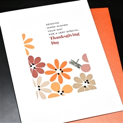 Thanksgiving  " Flowers "  TH80 Greeting Card