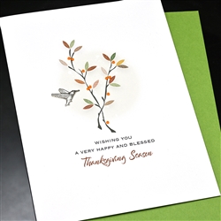 Thanksgiving  " Hummingbird "  TH81 Greeting Card