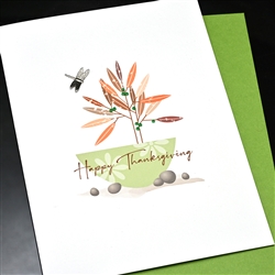 Thanksgiving  " Flower Pot "  TH83 Greeting Card