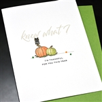 Thanksgiving  " Owl "  TH84 Greeting Card