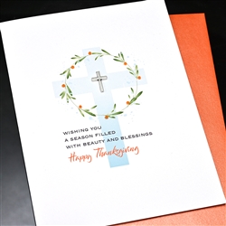 Thanksgiving  " Cross "  TH86 Greeting Card