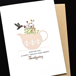 Thanksgiving  " Healthy & Hearty "  TH89 Greeting Card