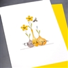 Thank You  " Yellow Flowers "  TY107 Greeting Card