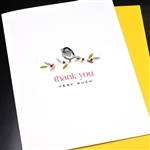 Thank You  " Bird & Branch "  TY151 Greeting Card