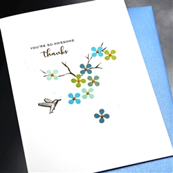 Thank You  " Awesome Thanks "  TY170 Greeting Card